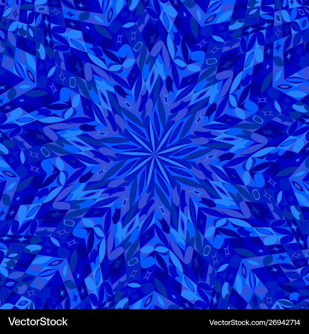 Abstract hypnotic dynamic tiled mosaic pattern Vector Image