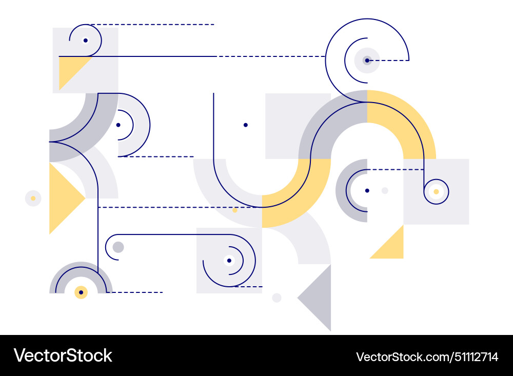 Abstract tech engineering draft background Vector Image