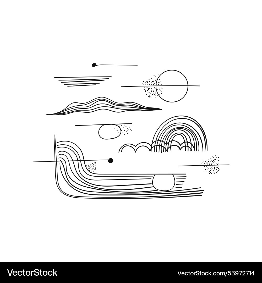 Abstraction with vertical lines composition Abstraction with vertical lines composition Vector Image