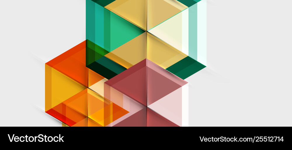 Geometric triangle and hexagon abstract background Geometric triangle and hexagon abstract background Vector Image
