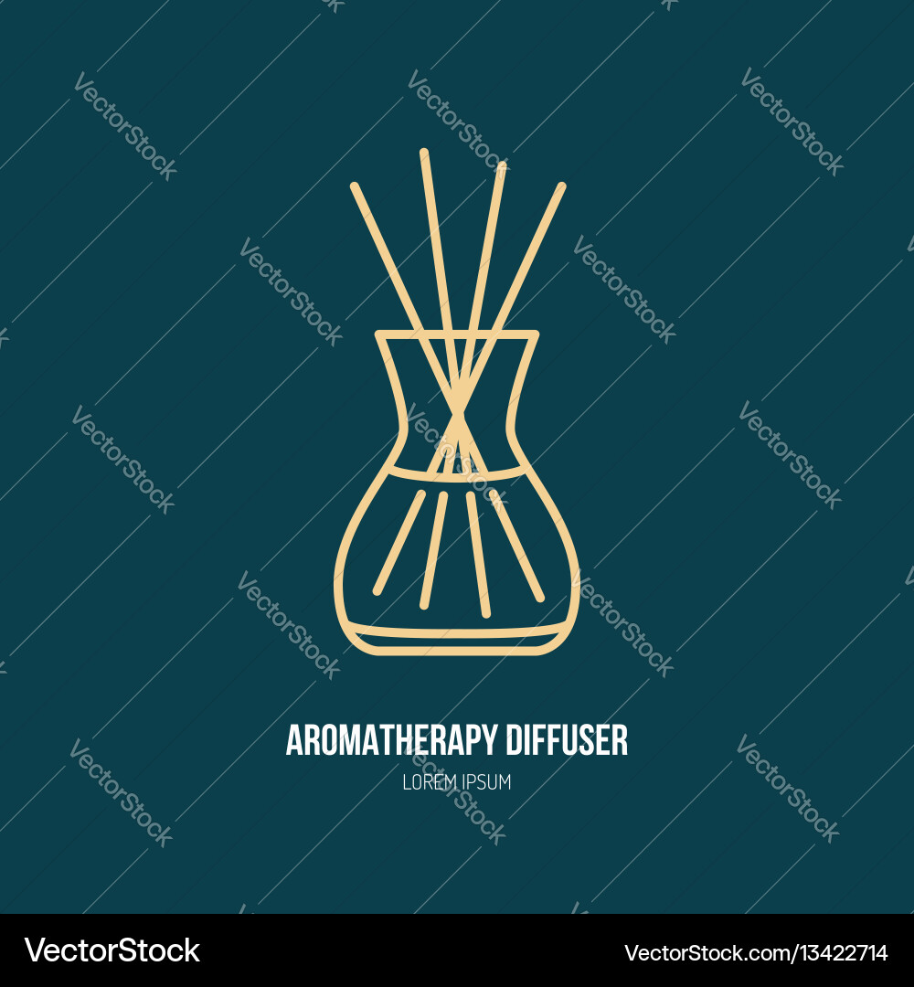 Line icon of aromatherapy diffuser simple Line icon of aromatherapy diffuser simple Vector Image