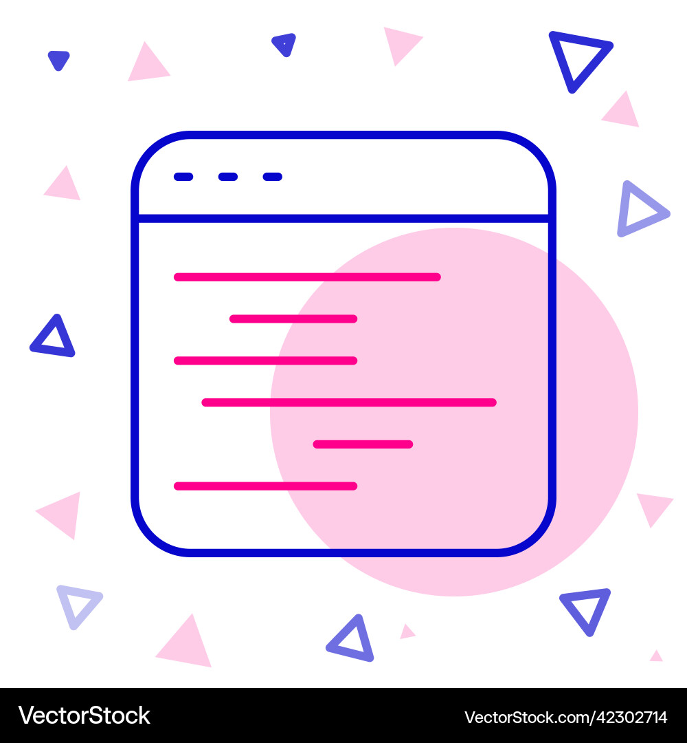 Line software web developer programming code icon Line software web developer programming code icon vector image