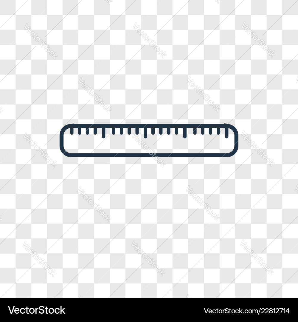 Measuring tape concept linear icon isolated Vector Image