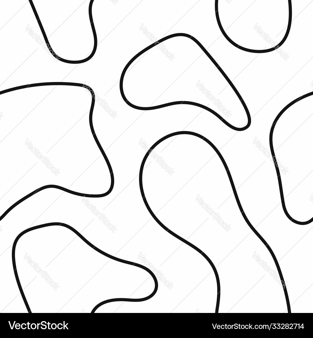 Monochrome seamless pattern with abstract shapes Monochrome seamless pattern with abstract shapes vector image