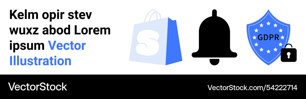 Online shopping notifications and data Online shopping notifications and data vector image