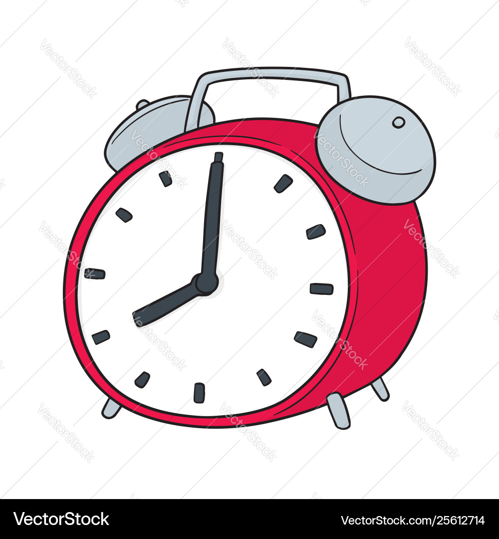 Set alarm clock Set alarm clock vector image