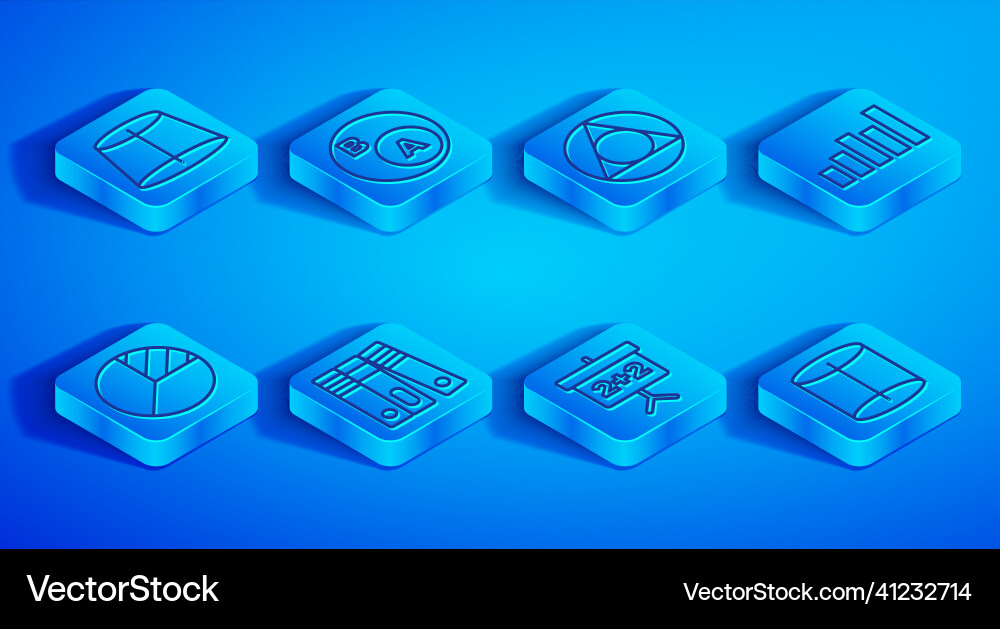 Set line geometric figure subsets math Set line geometric figure subsets math vector image