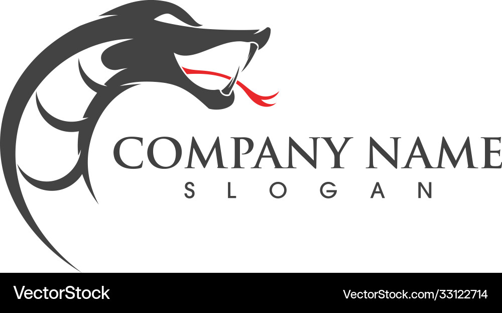 Snake simple logo design element Snake simple logo design element Vector Image