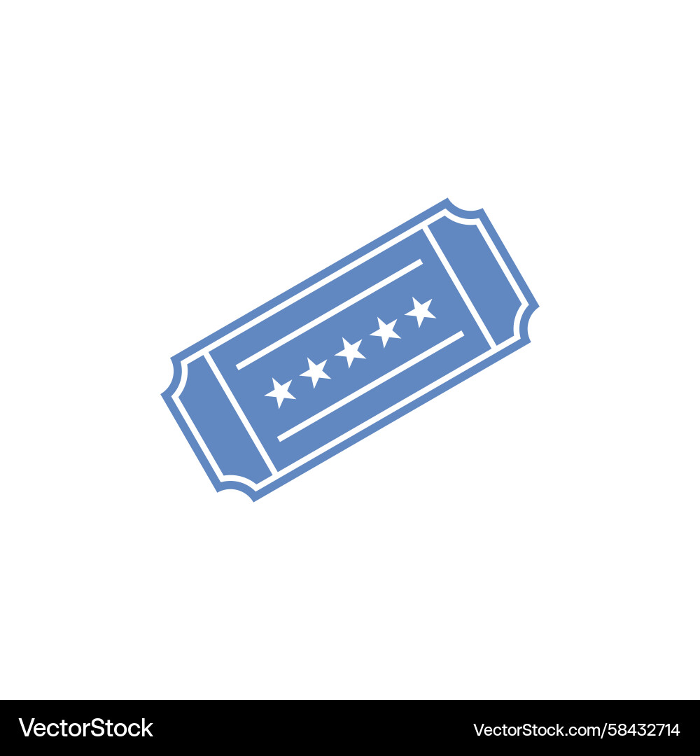 Ticket Icon - Event & Pass Vector Image