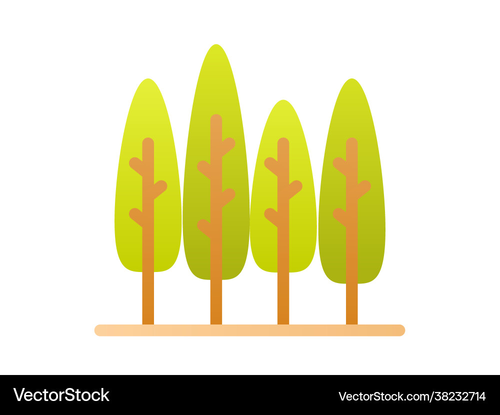 Tree wood single isolated icon with smooth style Tree wood single isolated icon with smooth style vector image