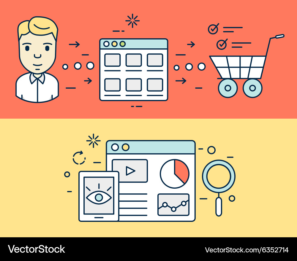 Website Conversion Optimization vector image