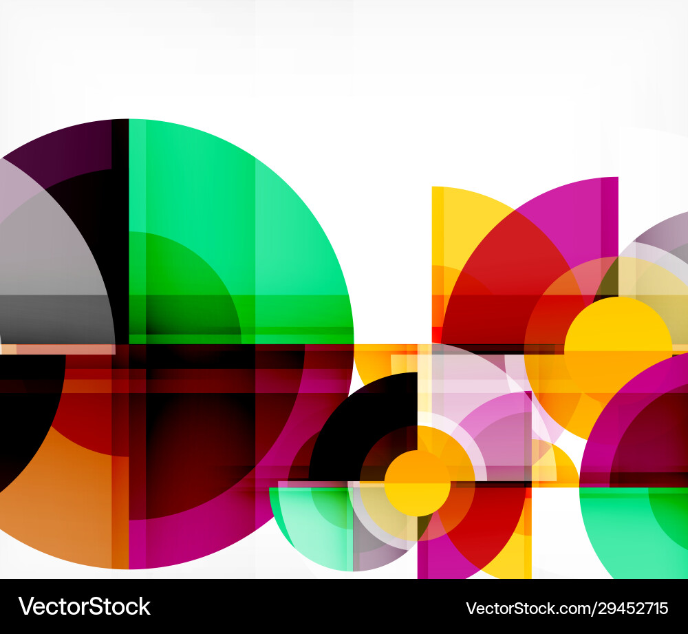 Abstract background circle and triangle design vector image