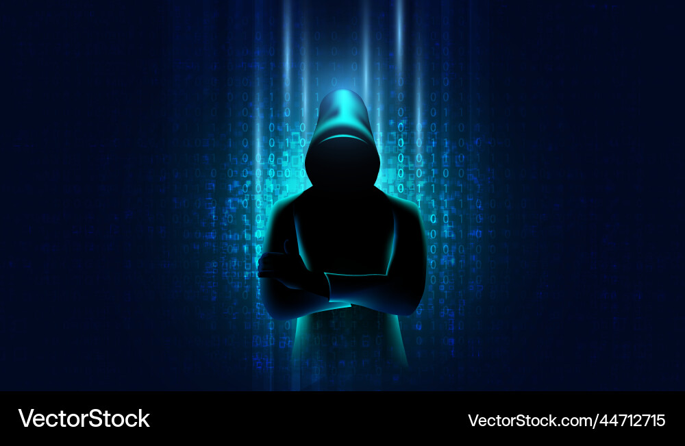 Abstract hacker concept steals information from Abstract hacker concept steals information from vector image