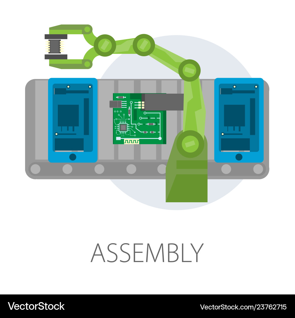 Assembly smartphone internal structure microscheme Assembly smartphone internal structure microscheme Vector Image