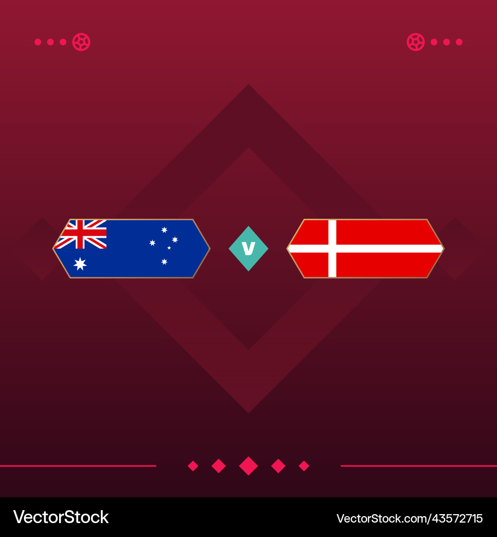 Australien denmark world football 2022 Spiel Australien denmark world football 2022 Spiel vektorbild