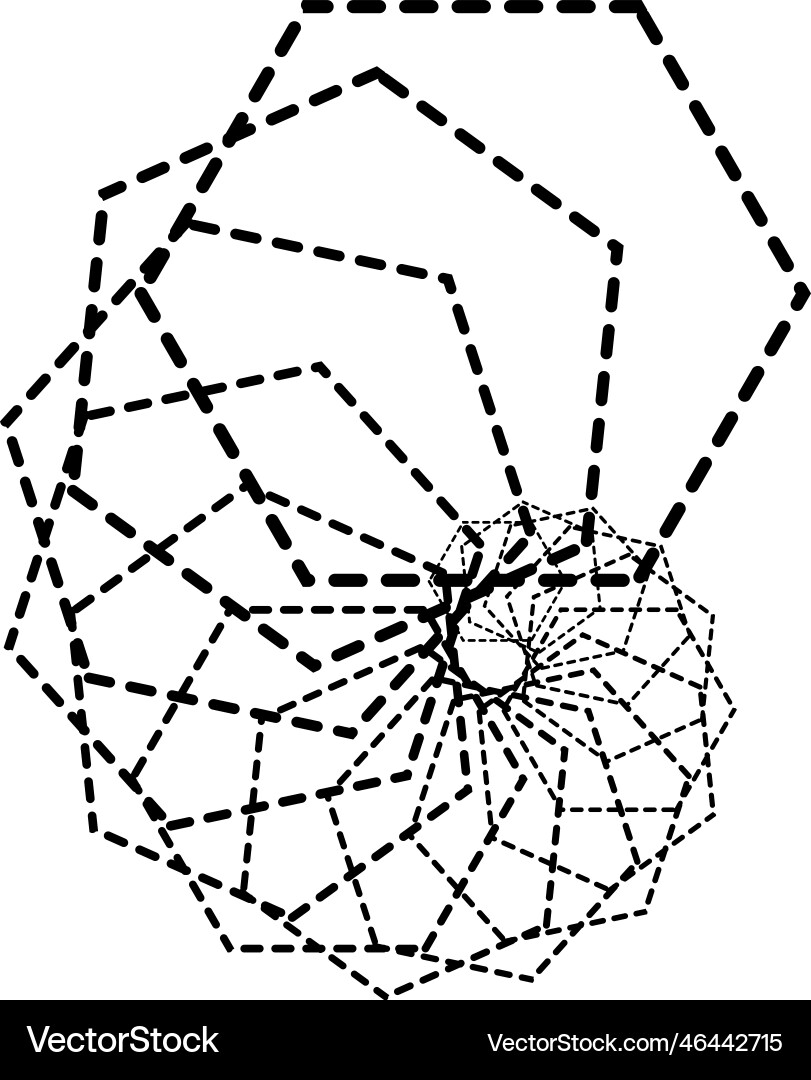 Dynamic hexagon shape Vector Image
