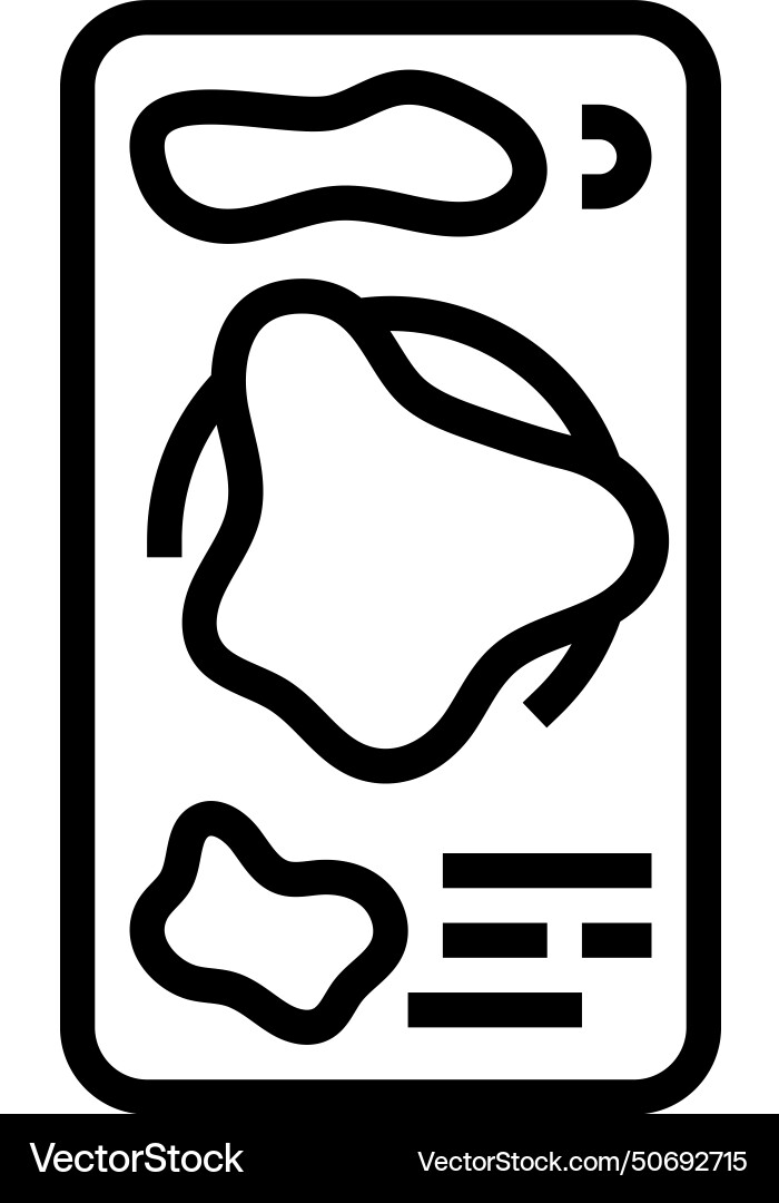 Heatmap ux ui design line icon vector image