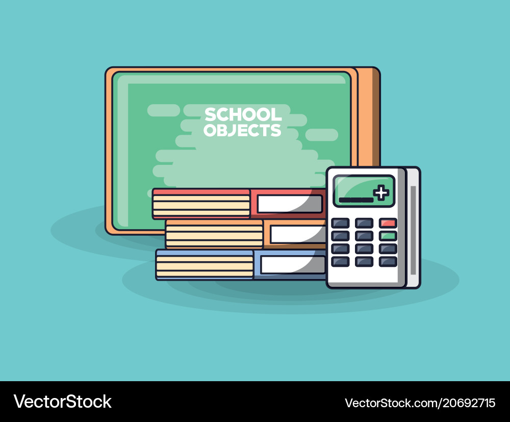 School objects design vector image