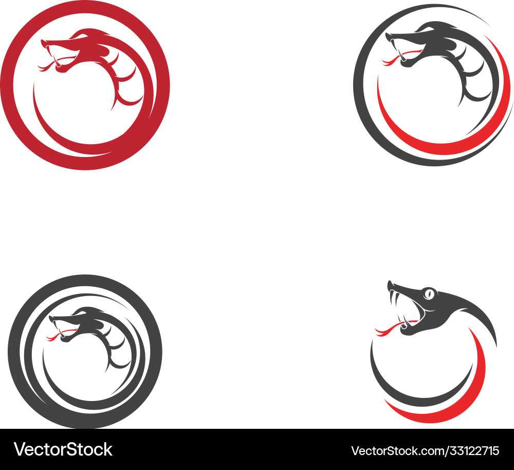Snake simple logo design element Snake simple logo design element vector image