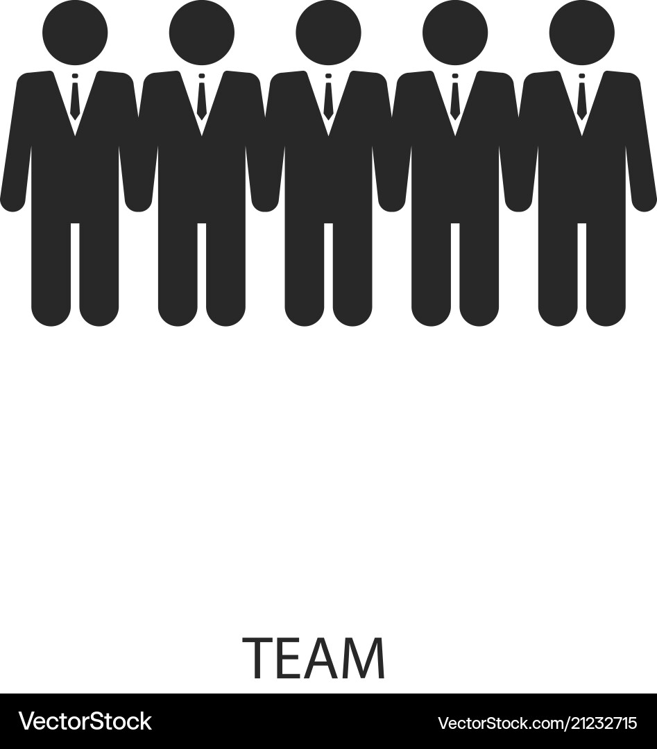 Team icon line style design ui Team icon line style design ui vector image