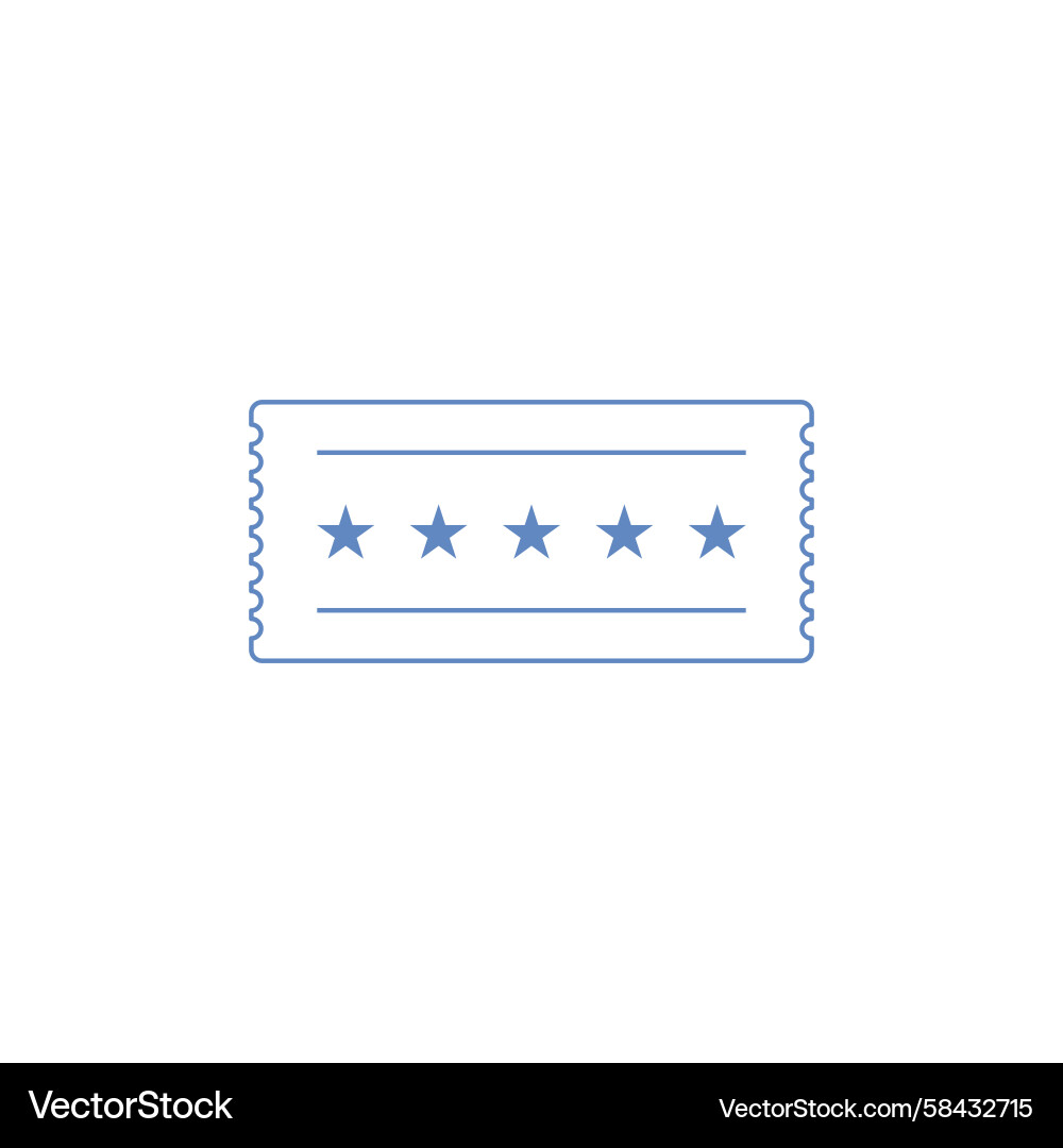 Ticket Icon - Event & Access Vector Image