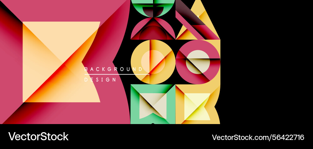 Abstract geometric shapes overlap creating Abstract geometric shapes overlap creating vector image