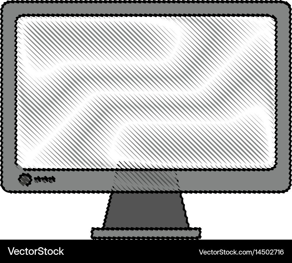 Color blurred stripe of display desk computer tech vector image