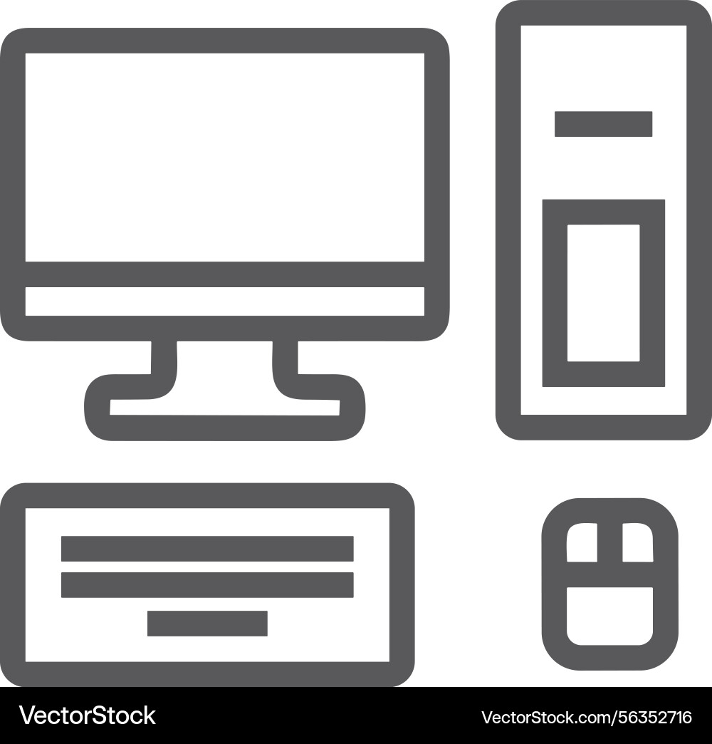 Computer icon symbol image Computer icon symbol image Vector Image