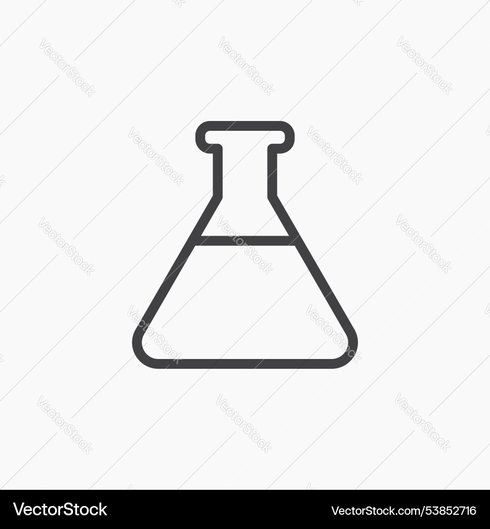 Flask icon set Flask icon set Vector Image