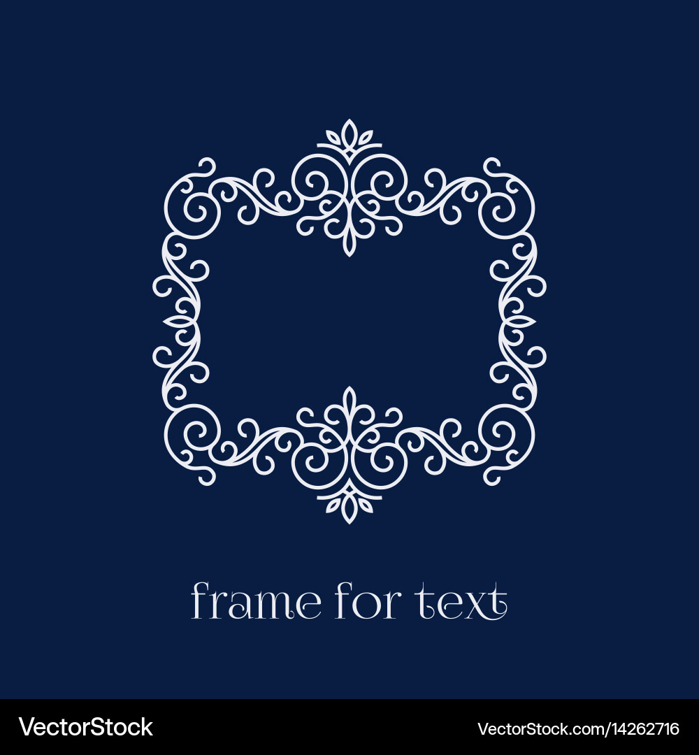 Frame for text vector image