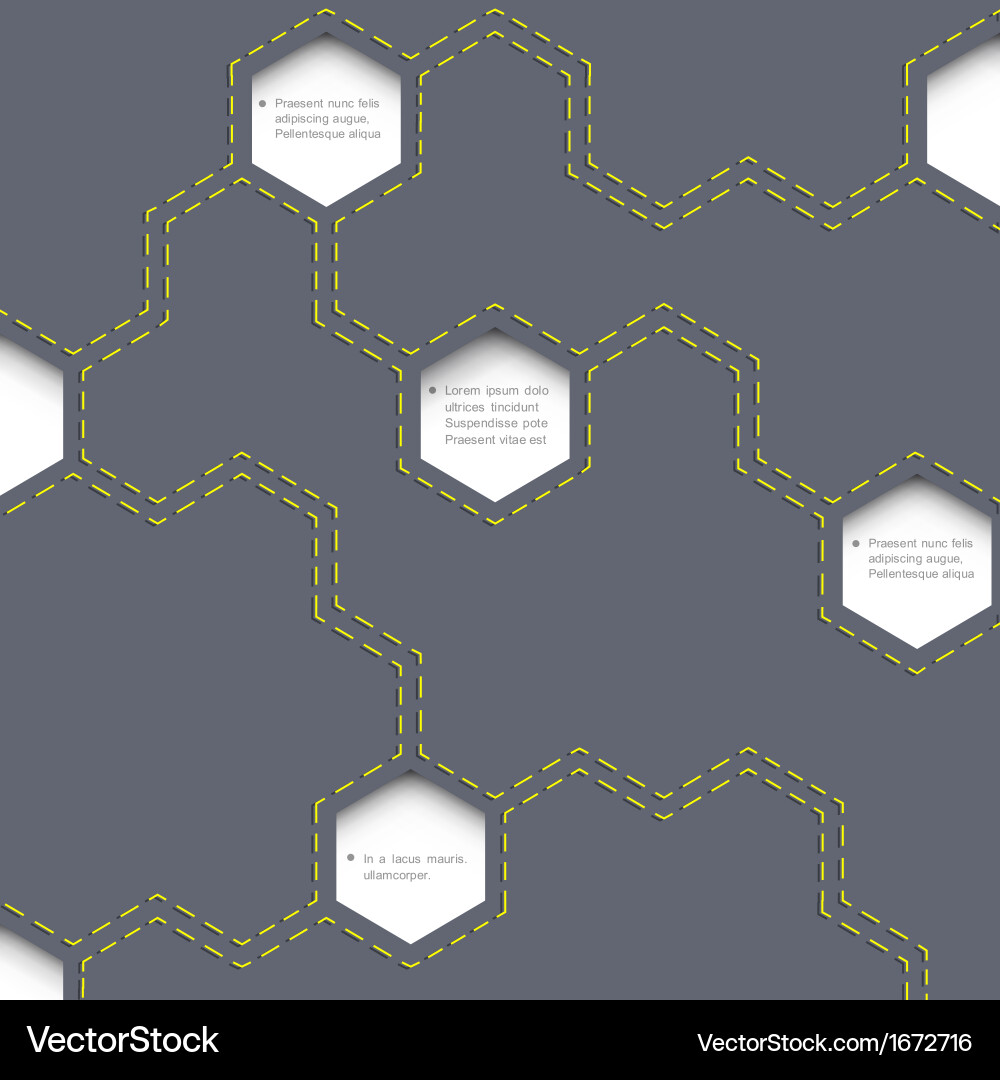 Geometric simple background with hexagons Vector Image