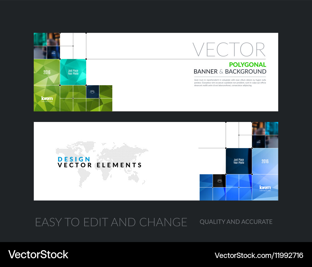 Modern Website Header Templates vector image