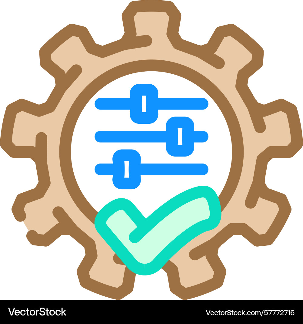 Quick setup color icon Vector Image