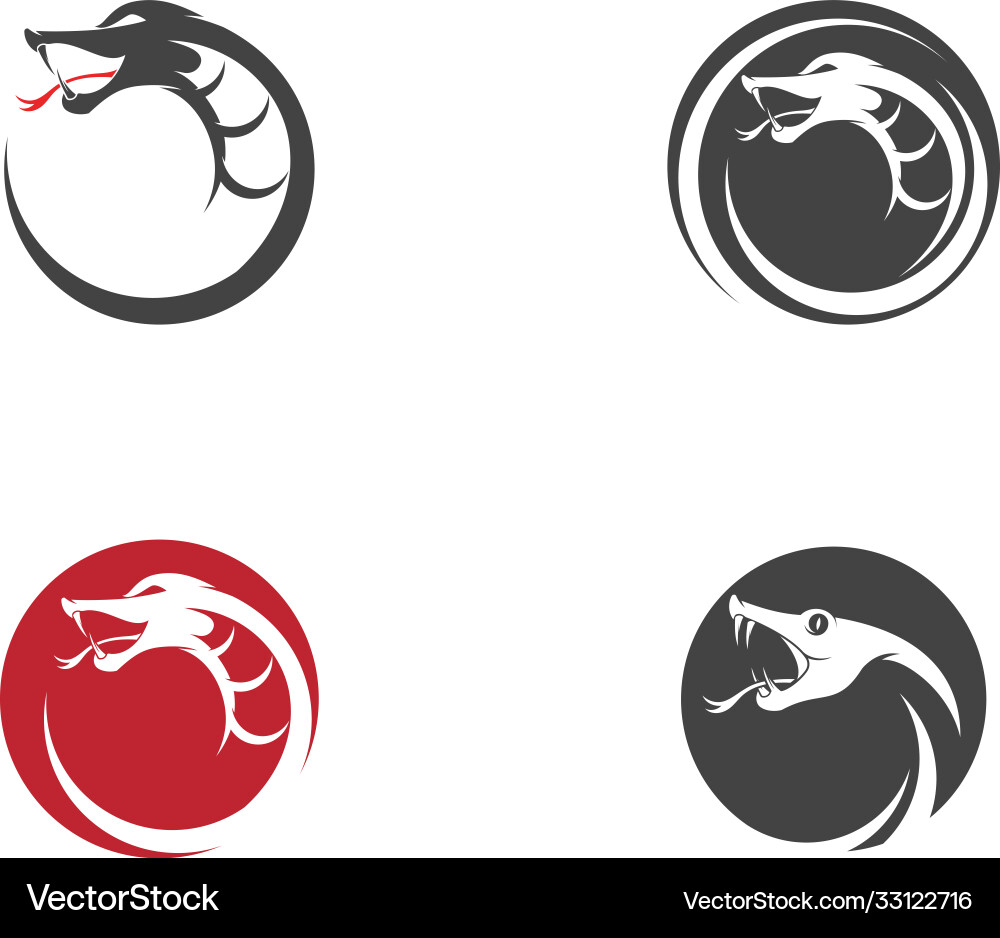 Snake simple logo design element Snake simple logo design element vector image