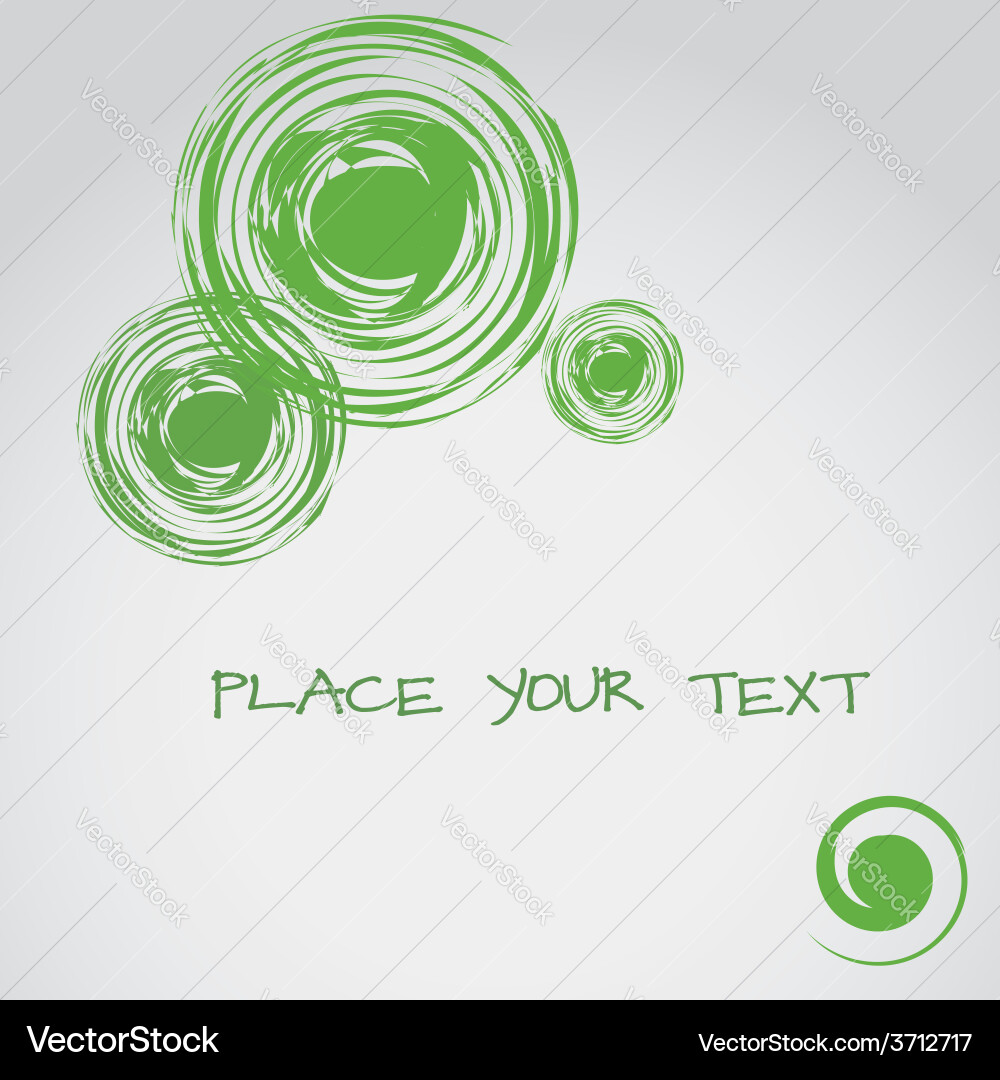 Abstract background with circle elements text vector image