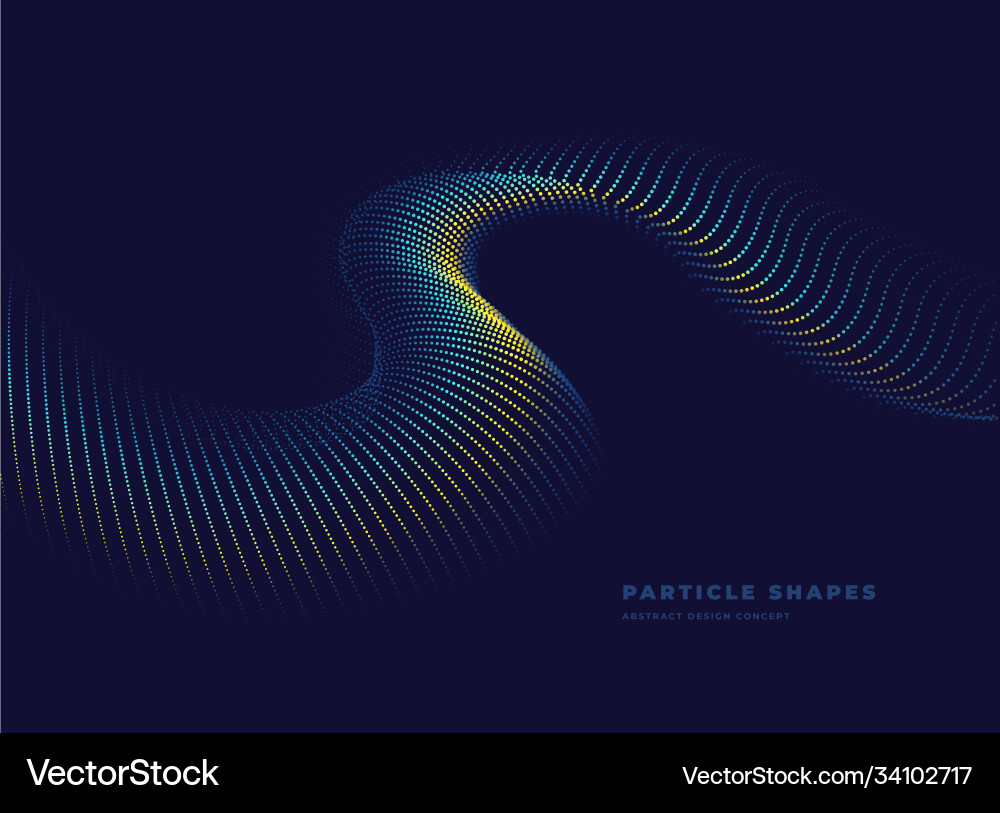 Abstract Particle Wave Background vector image
