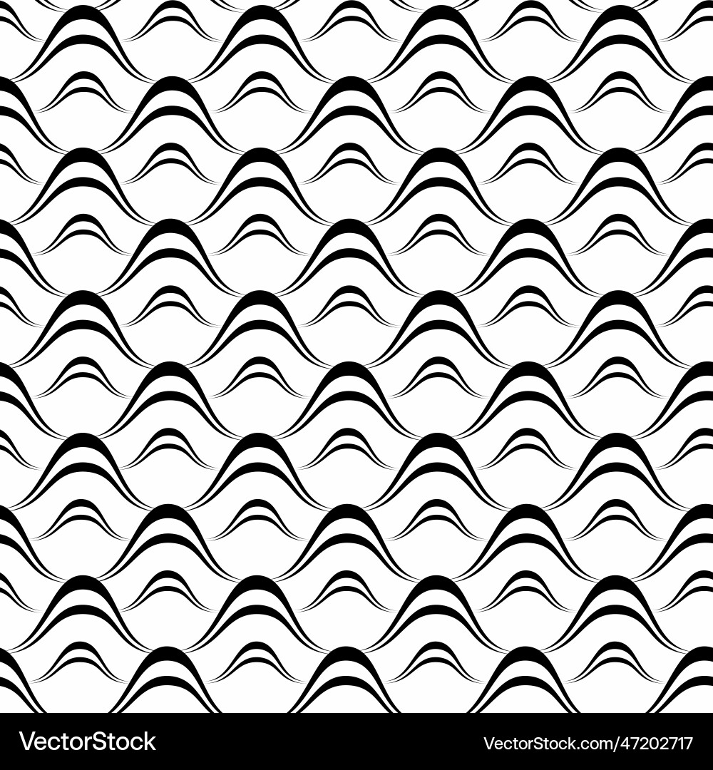 Abstract seamless pattern with waves Vector Image
