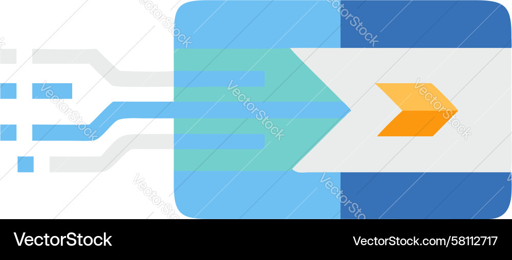 Data Flow Optimization Vector Image