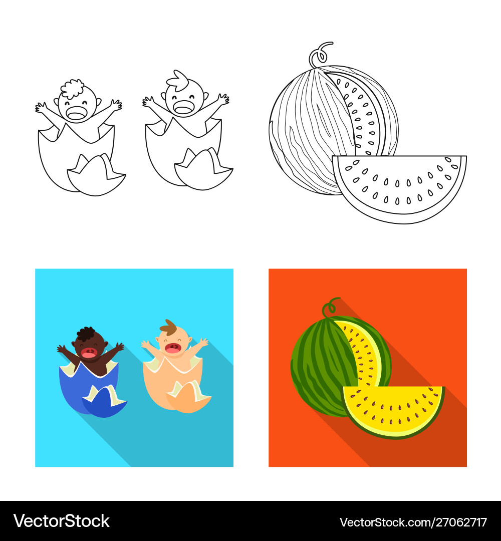 Isolated object test and synthetic icon set vector image