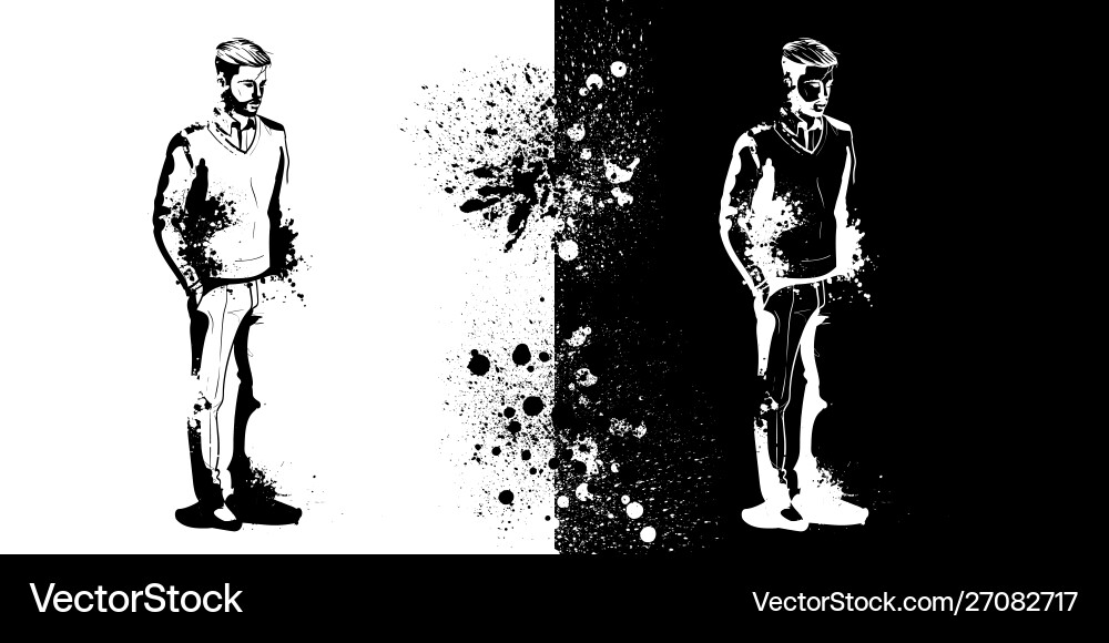 Men models Men models vector image