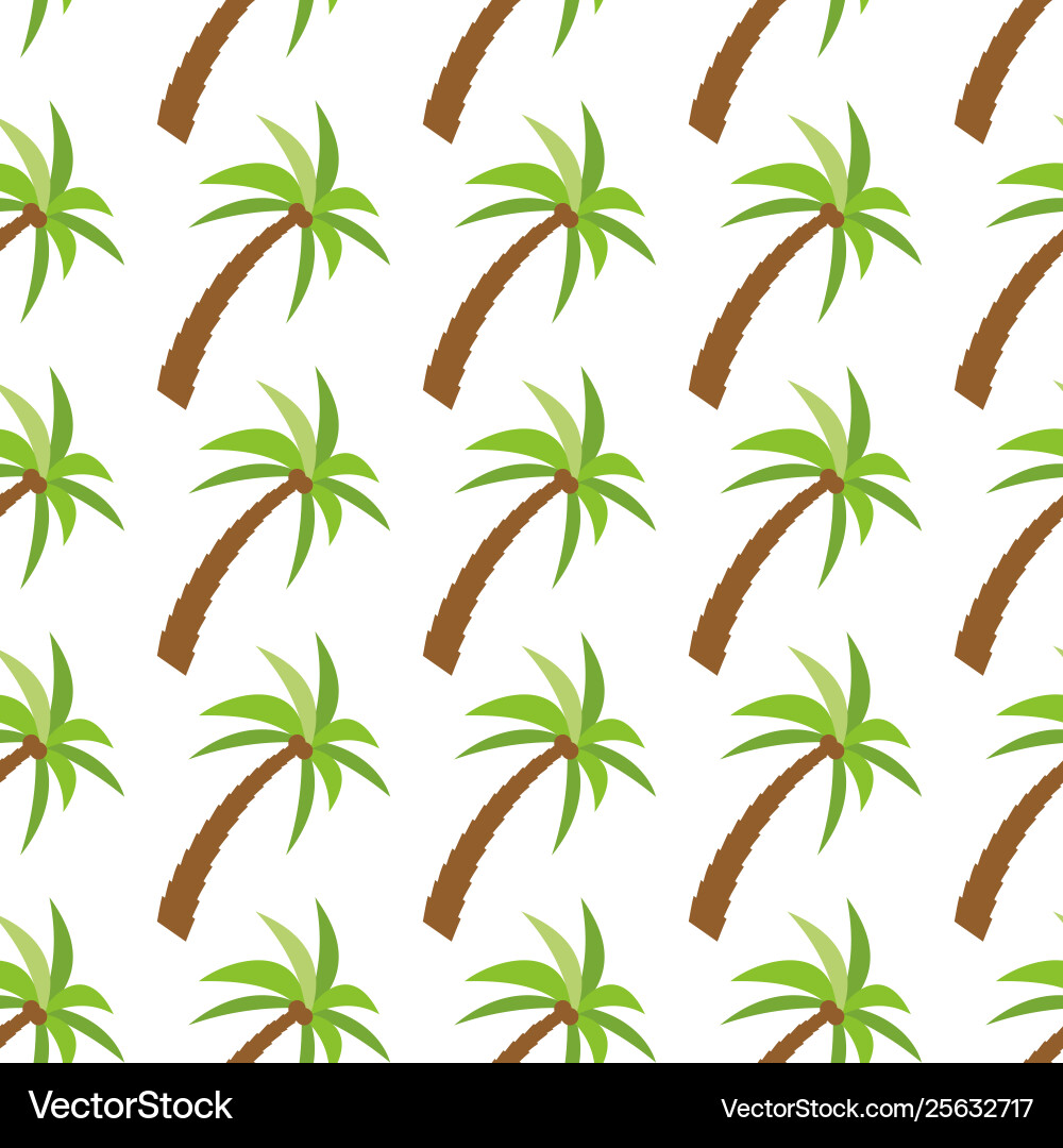 Seamless pattern with palm trees Vector Image