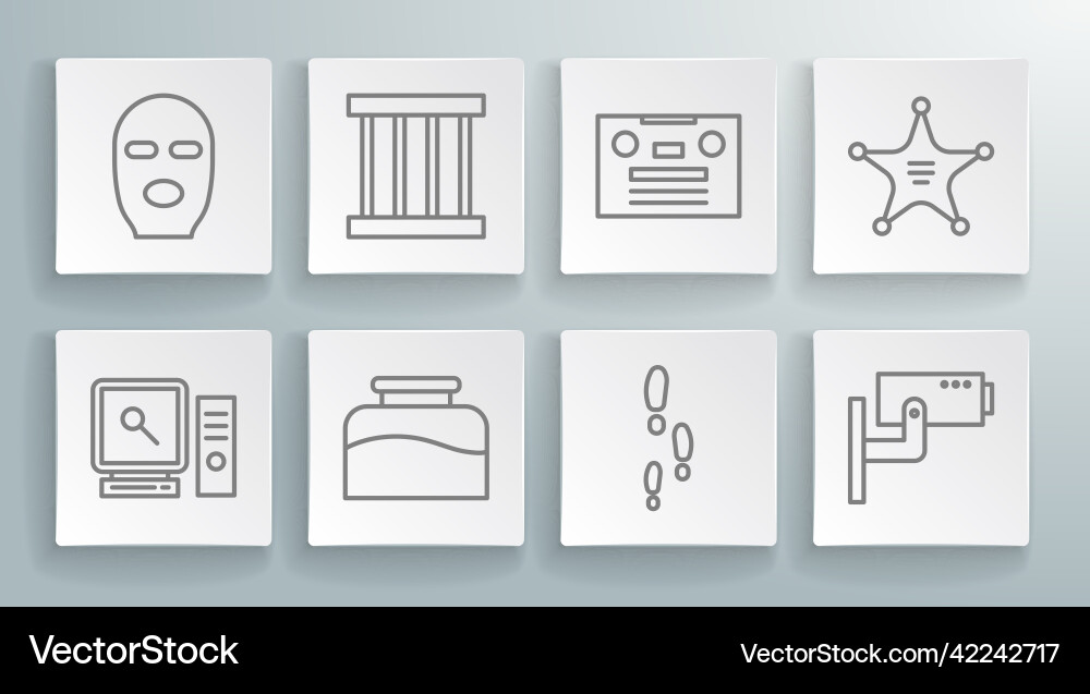 Set line search on computer screen prison window Set line search on computer screen prison window vector image