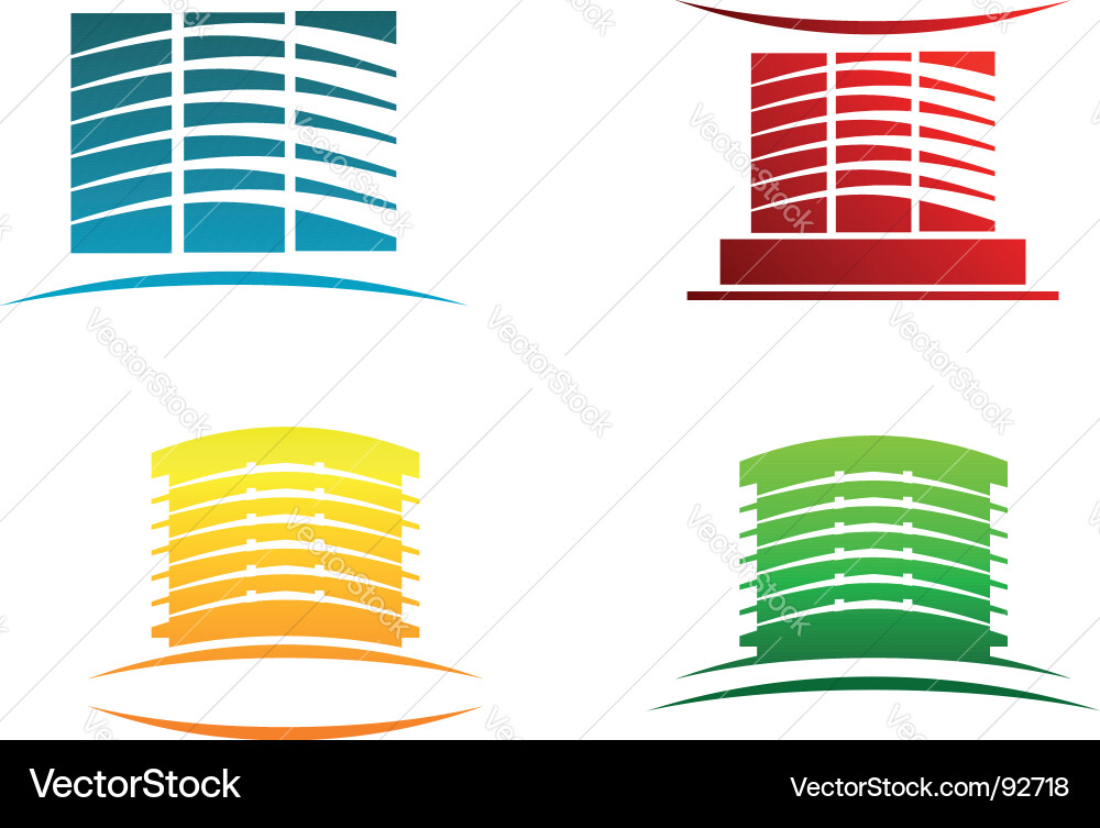 Building Icons & Symbols vector image