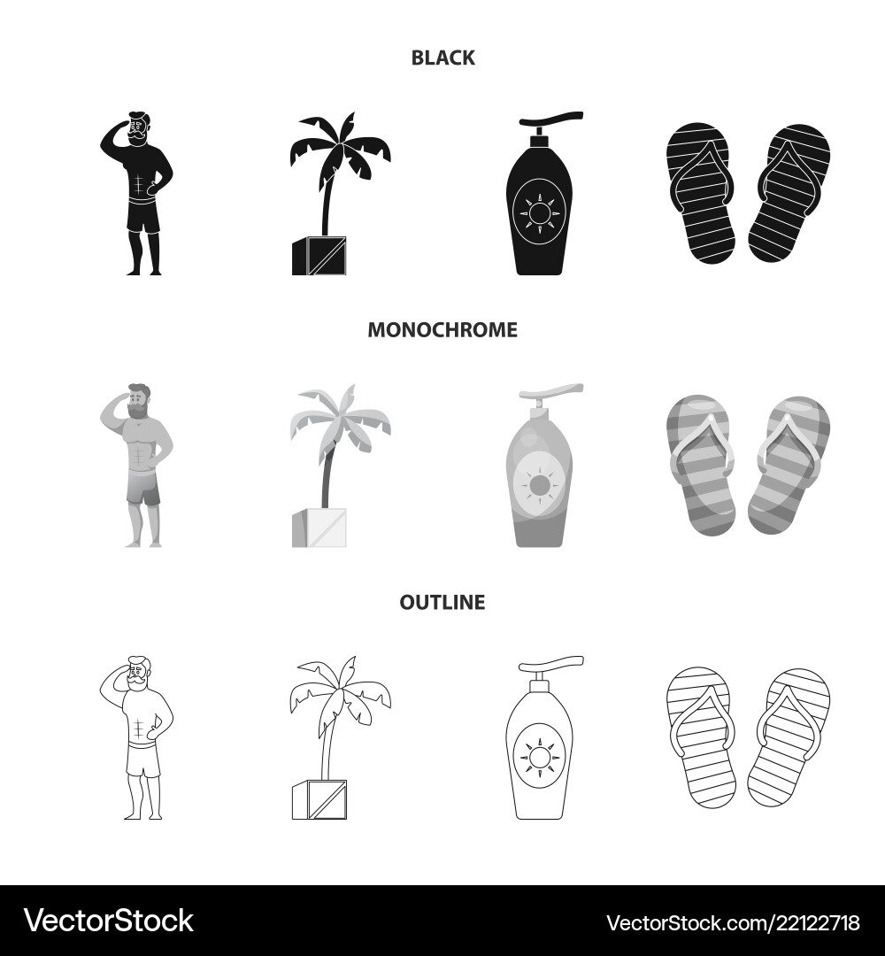 Isolated object of pool and swimming icon Vector Image