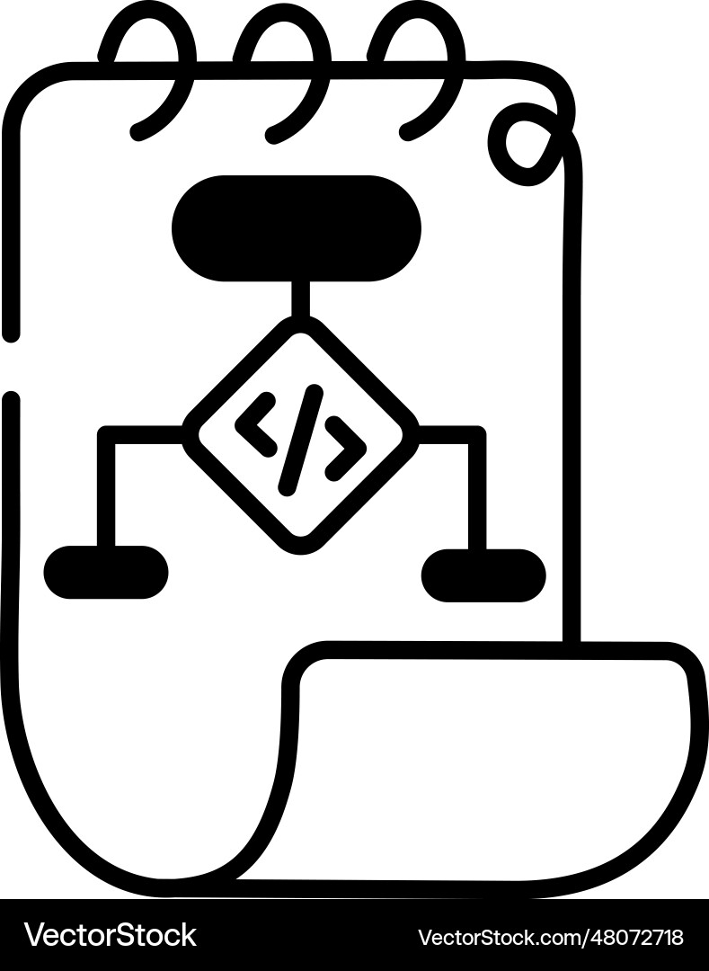 Programmieralgorithmus vektorbild