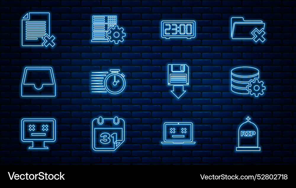 Set line tombstone with rip written setting Set line tombstone with rip written setting Vector Image