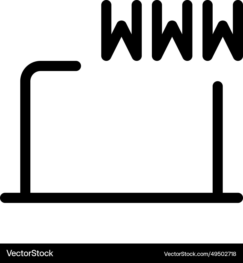 Url used to access websites and online resources vector image