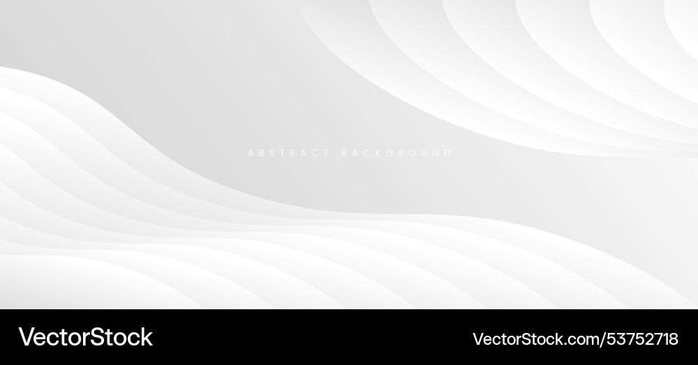 White abstract background with curves vector image