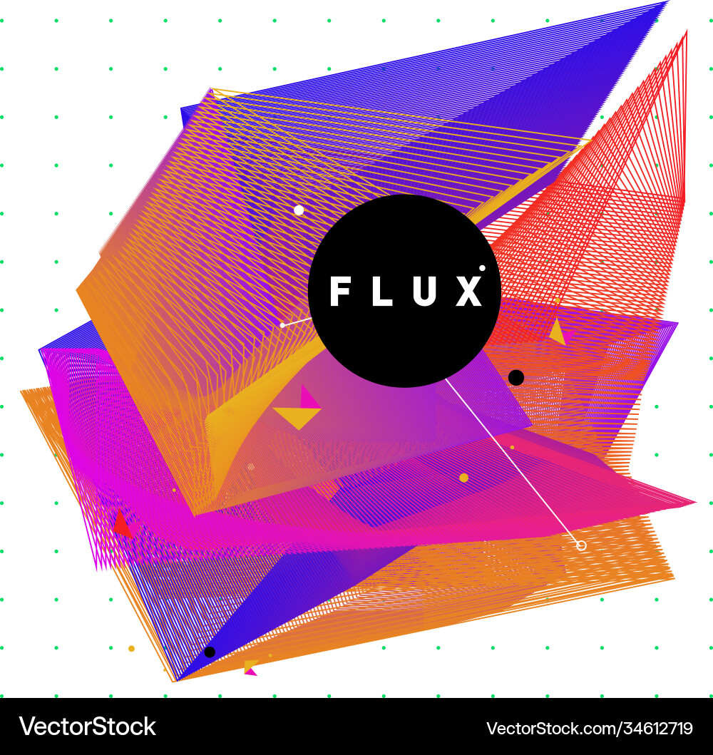 3d colorful wave background dynamic flux effect 3d colorful wave background dynamic flux effect Vector Image