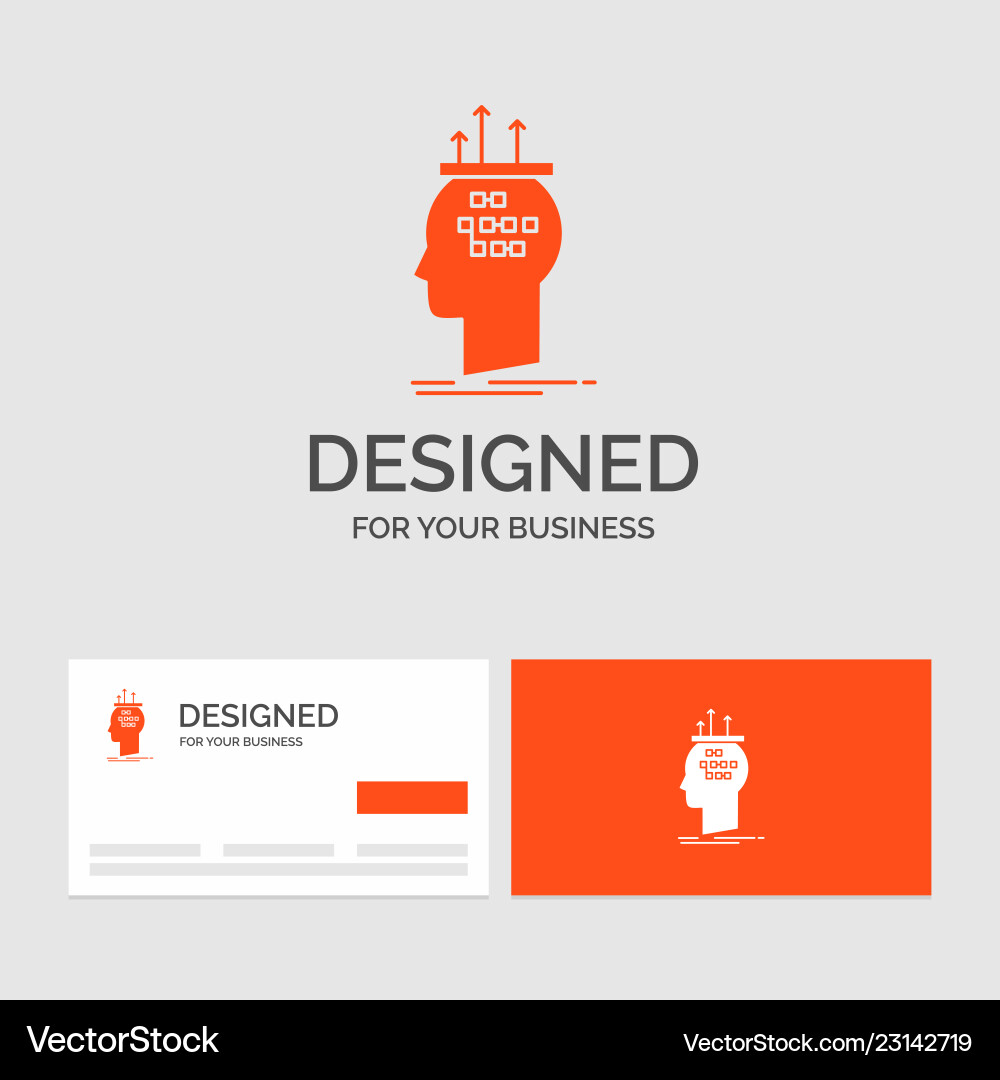 Business logo template for algorithm brain Business logo template for algorithm brain vector image